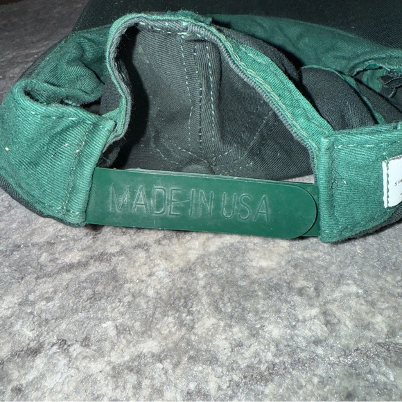 Vintage Calvin Klein Snapback Dad Hat Cap CK Logo‎ Cotton Green Made in USA - Picture 7 of 7
